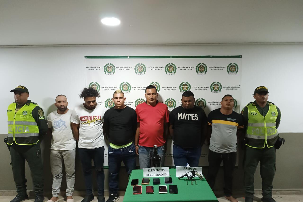 Siete personas capturadas por el delito de hurto.