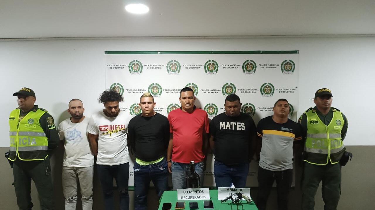 Siete personas capturadas por el delito de hurto.