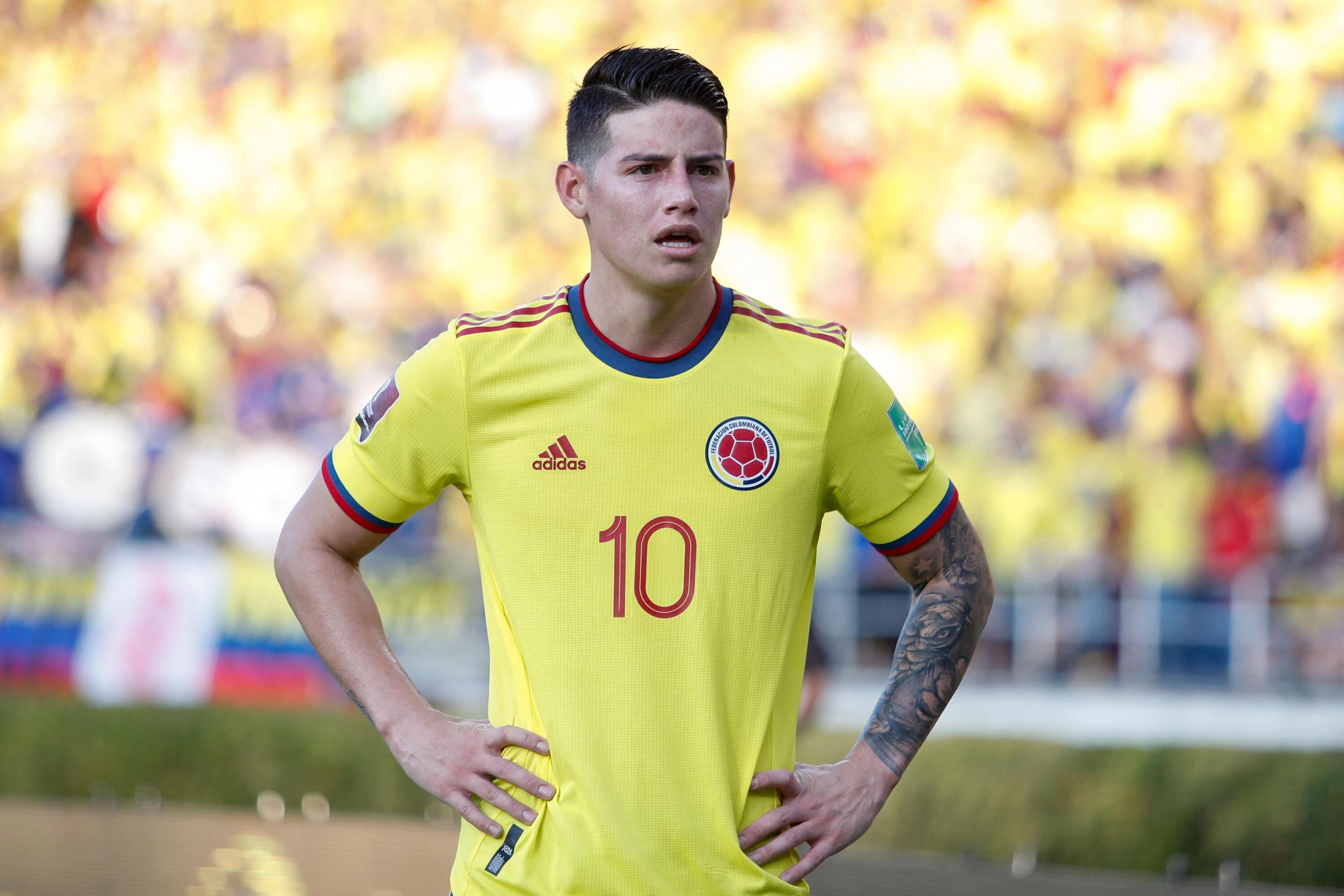 La continuidad de James Rodríguez con Colombia podría verse afectada.