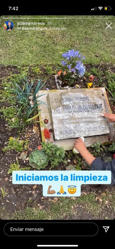 Captura de historia Instagram: @jcolmenarese