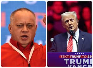 Diosdado Cabello y Donald Trump