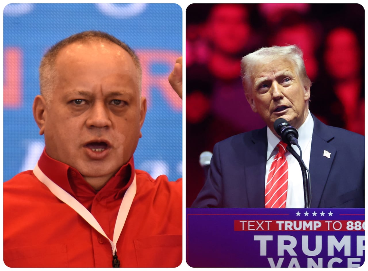 Diosdado Cabello y Donald Trump