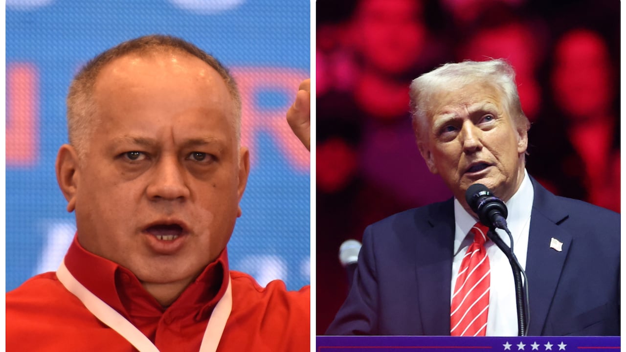 Diosdado Cabello y Donald Trump