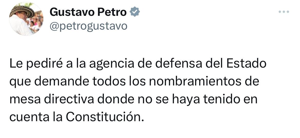 Trino presidente Gustavo Petro