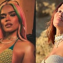 Las dos cantantes están en medio de una polémica gigante en redes sociales. Fotos: Instagram @karolg - @anitta.