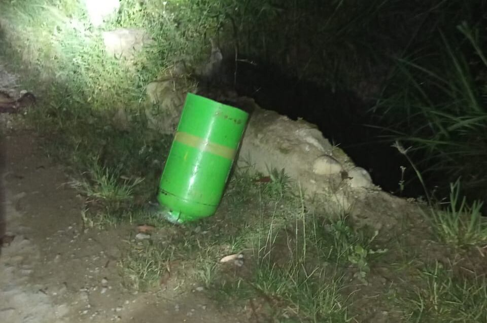 Explosivos utilizados para hostigar a la Policía.