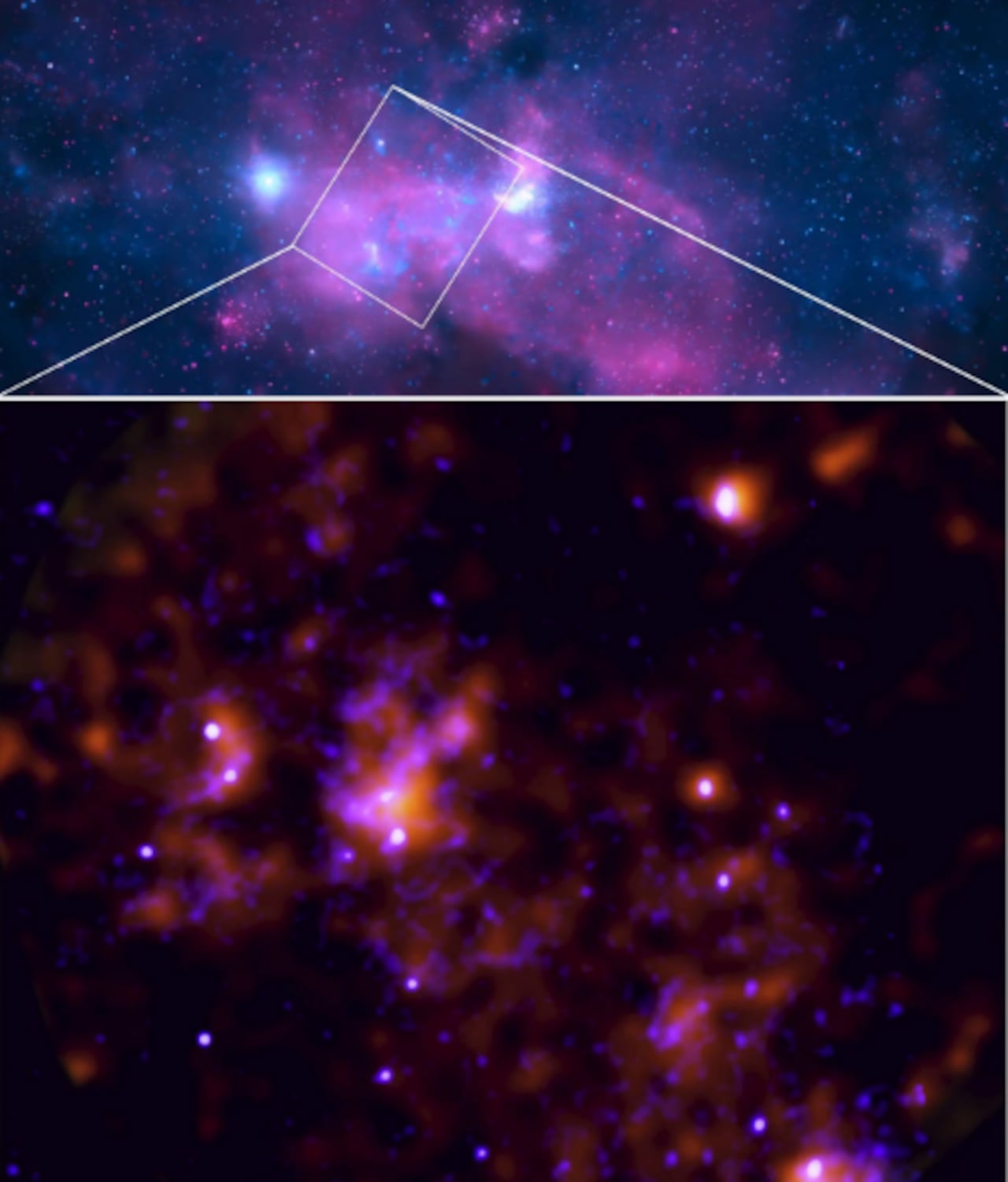 El telescopio IXPE detectó señales intensas en nubes frías, un indicio de que el agujero negro central tuvo actividad reciente.