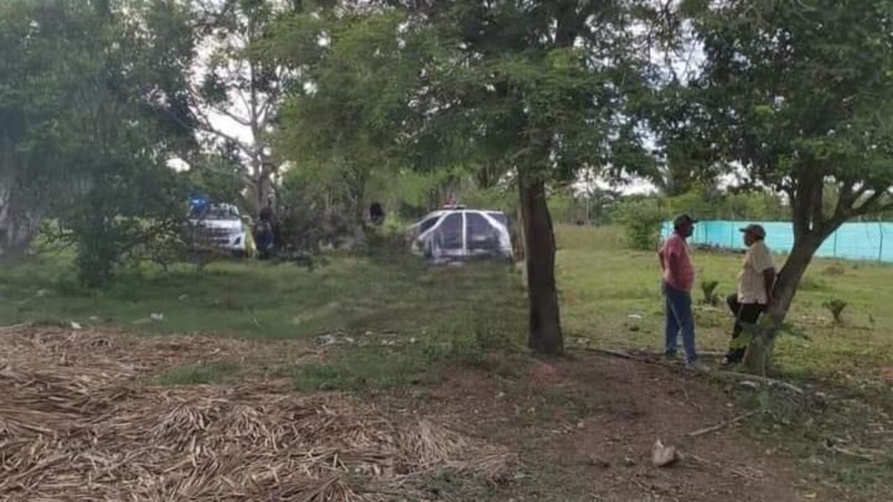 Aquí se habría registrado el asesinato. Zona rural de Sahagún.
