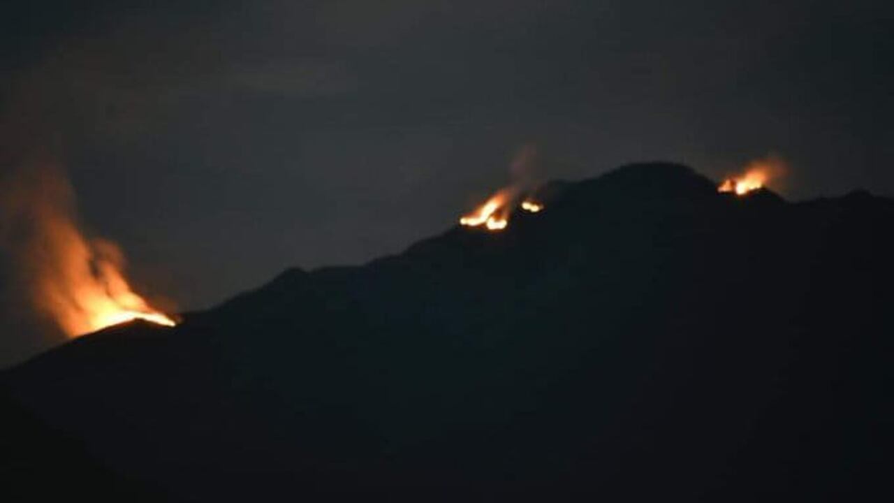 Incendio forestal Páramo de Santurbán.