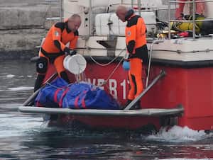 Naufragio de yate en Italia