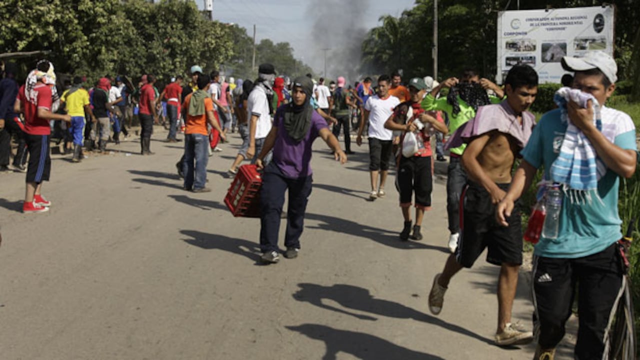 Protestas en Tibú el pasado 20 de junio.