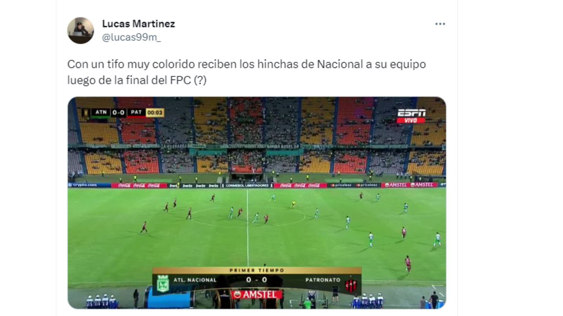 Usuarios no pasaron desapercibida la baja asistencia en el Atanasio Girardot