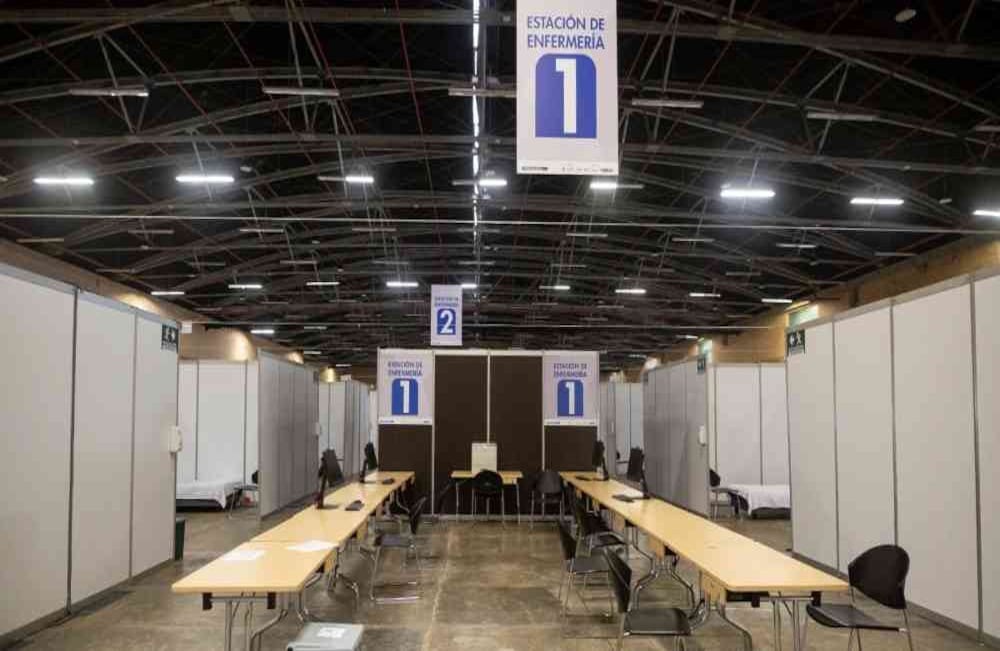 "La idea es que los hospitales y clínicas vayan tomando algunas camas disponibles en sus sedes para adecuarlas a UCI y así atender más pacientes con coronavirus covid-19”, aseguró Andrés López, presidente ejecutivo de Corferias. Esteban Vega-SEMANA