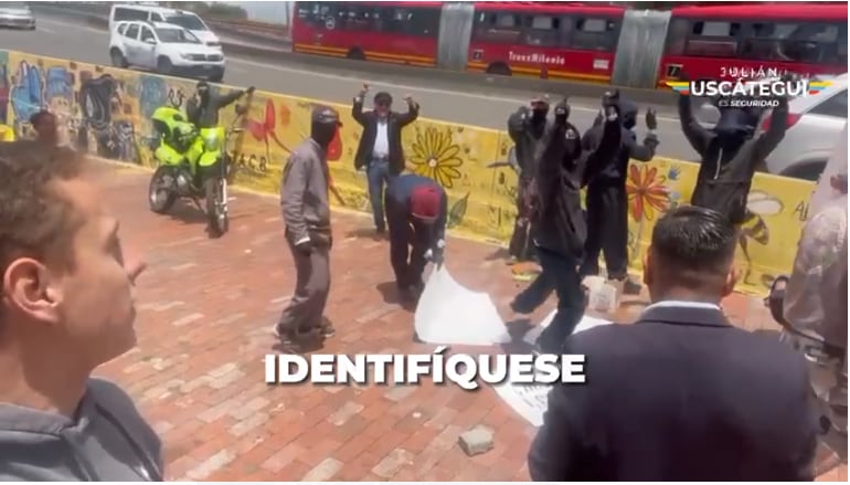 Julián Uscátegui denunció a los encapuchados.