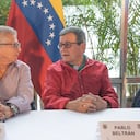 Aureliano Carbonell y Pablo Beltrán, negociadores de paz del ELN.