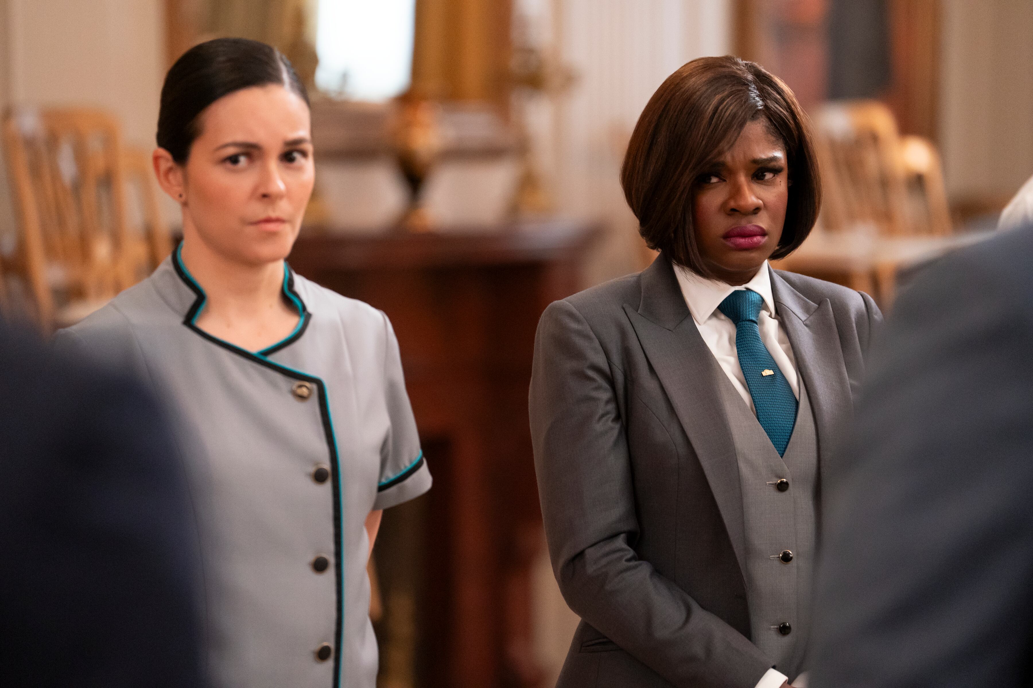 La actriz colombiana Julieth Restrepo actúa en la serie de Netflix ‘La residencia’