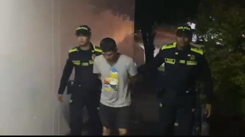 Diego Fernando Castro Montoya, capturado por violencia intrafamiliar y violencia contra servidor público.