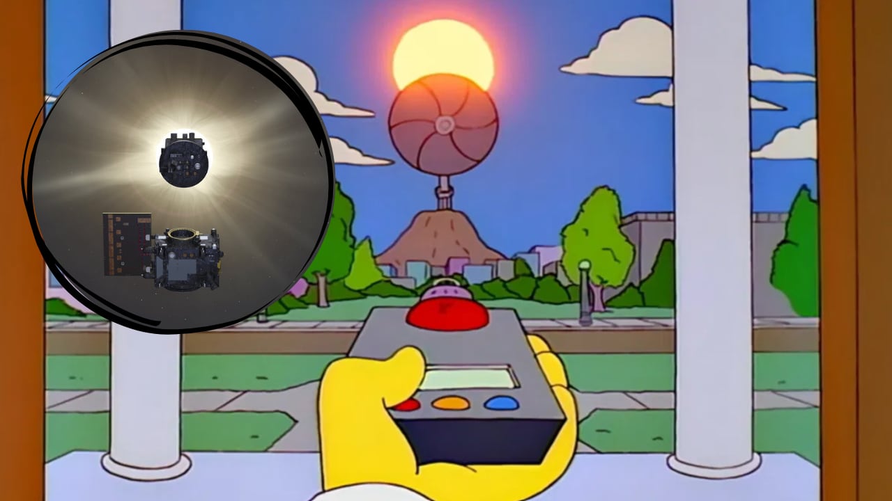 Una misión espacial de la ESA promete bloquear el sol de manera controlada, al estilo de Los Simpsons.