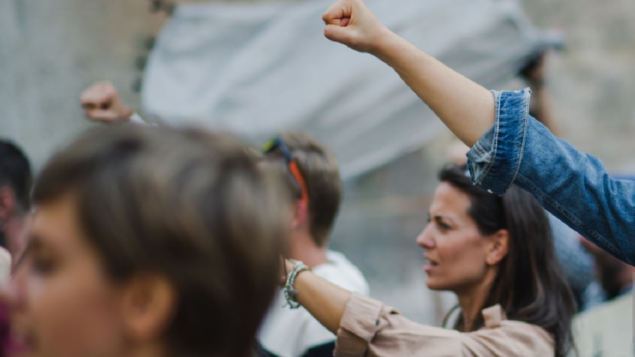 Las feministas del Atlántico mostraron su voz de protesta.