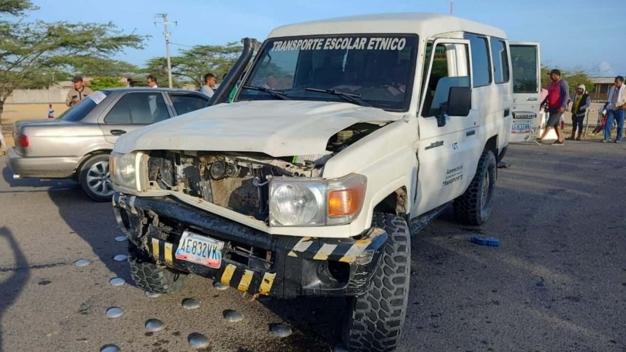 Dos personas resultaron lesionadas en el accidente de tránsito