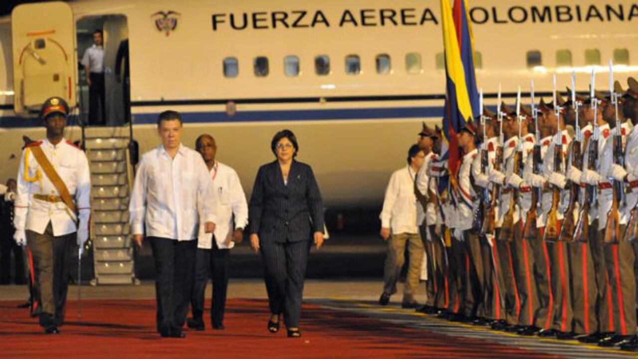 Santo a su llegada a Cuba.