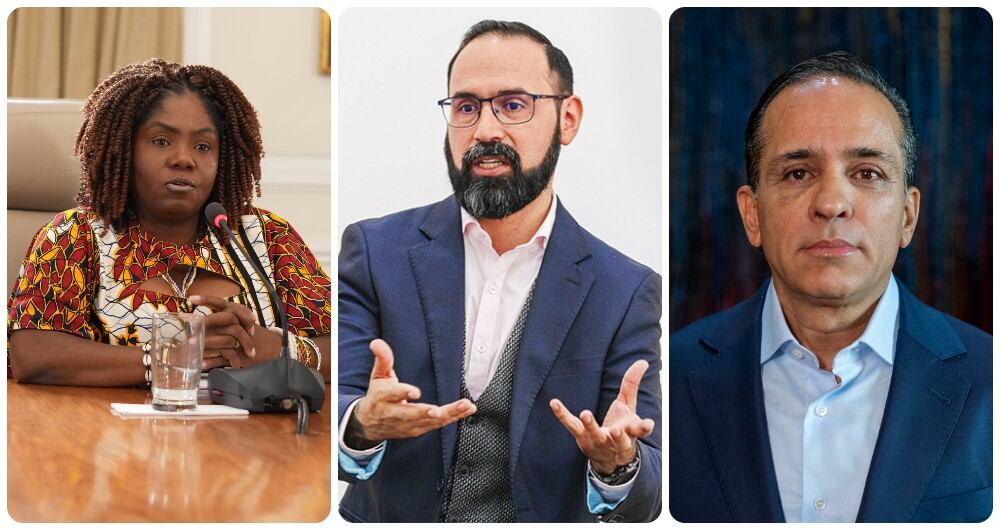 Francia Márquez, Andrés Camacho y Alexander López.