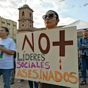 Jornada de plantón contra el asesinato de líderes sociales