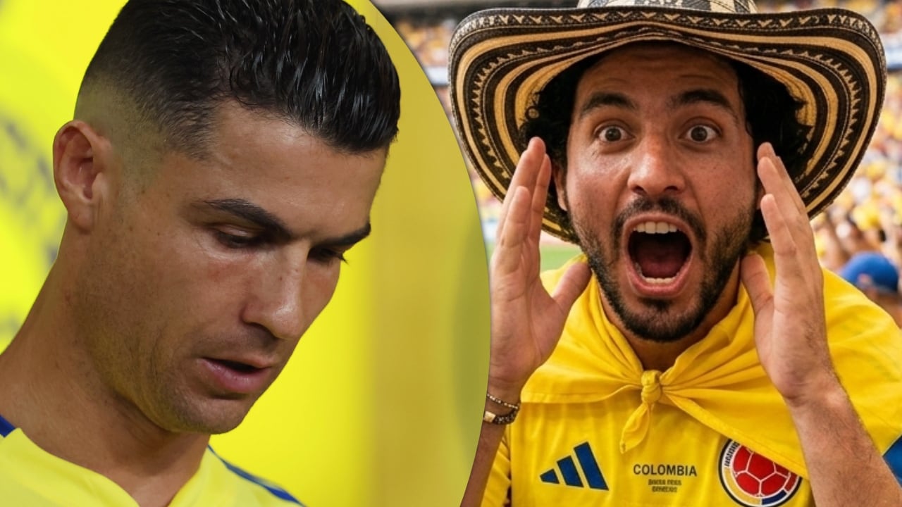 Cristiano Ronaldo / Hincha de la Selección Colombia.