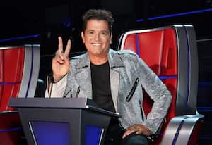MIAMI, FL - 16 DE AGOSTO: Carlos Vives es visto durante el final de la temporada 2 de "La Voz" de Telemundo en Cisneros Studios el 16 de agosto de 2020 en Miami, Florida. (Foto de Alexander Tamargo / Getty Images)