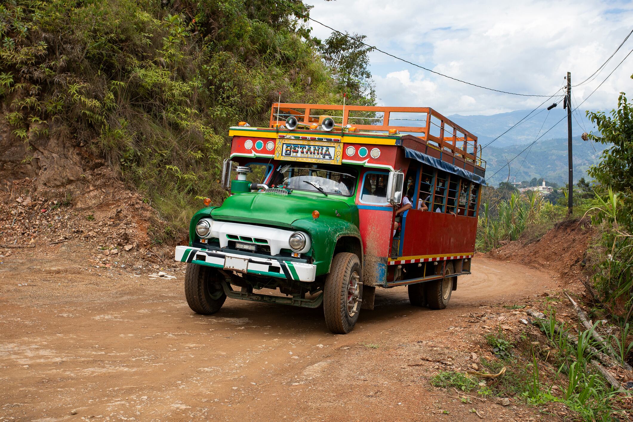 Buses escalera en Betania, Antioquia