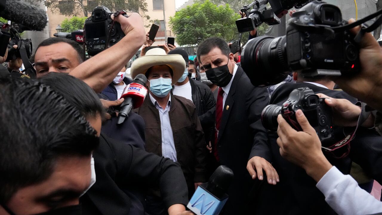 Pedro Castillo, nuevo presidente de Perú (AP Photo/Martin Mejia, File)