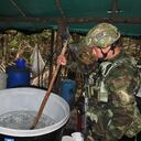 El operativo en la vereda Primavera de Tibú fue realizado conjuntamente por ejército, policía, Fuerza Aérea y Fiscalía.