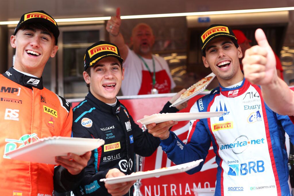 Podio del Sprint Race en el GP de Monza