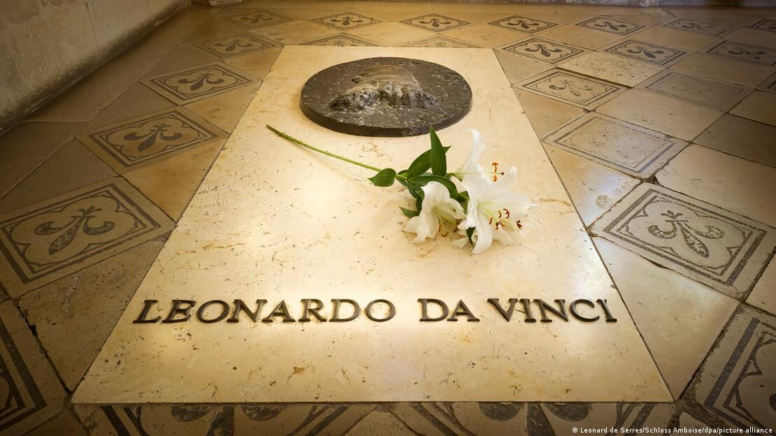 El estado de la tumba de Da Vinci impide contar con una muestra genética confiable.