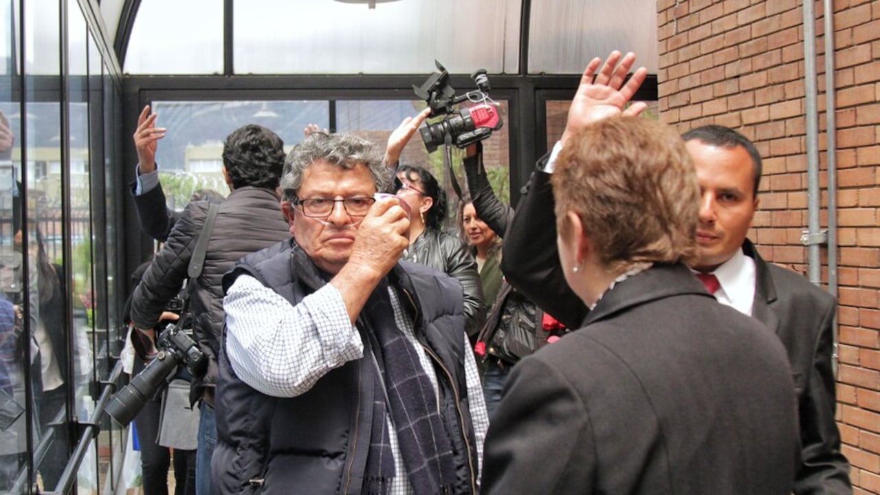 El empresario Carlos Solarte, en los juzgados de Paloquemao.