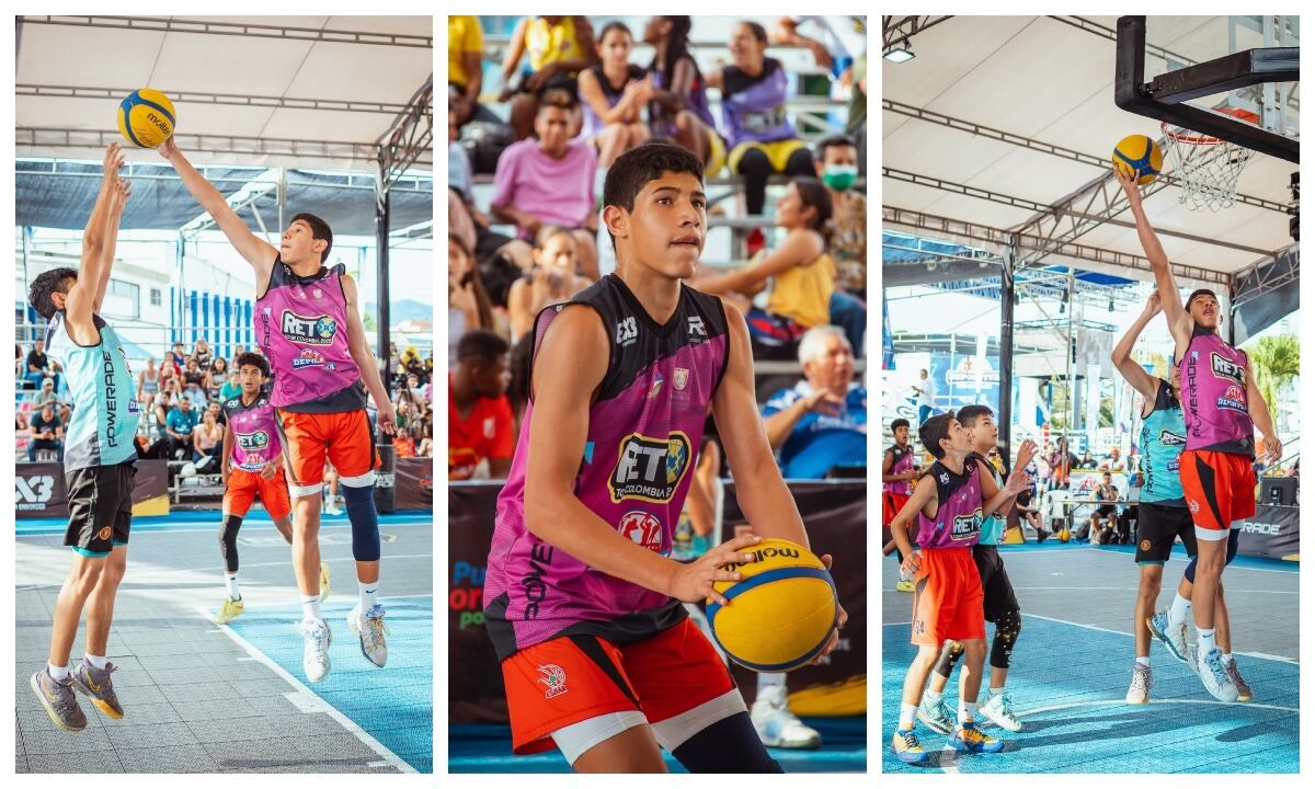 Adrián Córdoba, promesa del baloncesto colombiano.