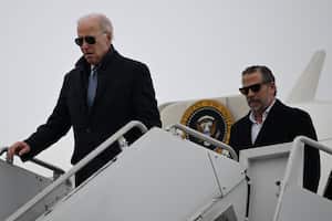 El presidente de los Estados Unidos, Joe Biden, con su hijo Hunter Biden.