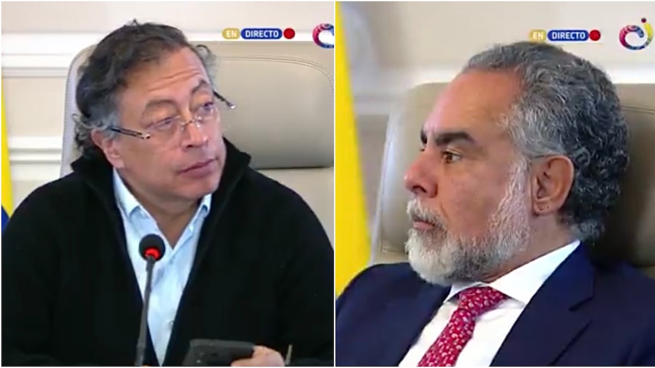 El presidente Gustavo Petro regañó a su ministro del Interior Armando Benedetti.