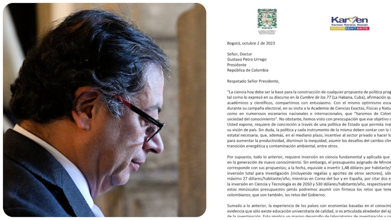 Gustavo Petro y la misiva que le envió un grupo de académicos del país.