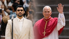 Bad Bunny y el papa León XIV.