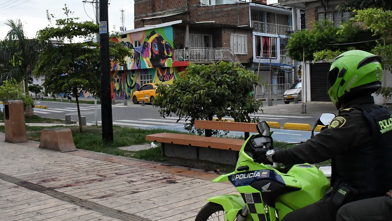Cali: Triple homicidio en el bulevar del Oriente. foto José L Guzmán. EL País