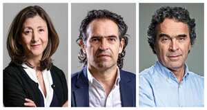 Ingrid Betancourt, Federico Gutiérrez y Sergio Fajardo.