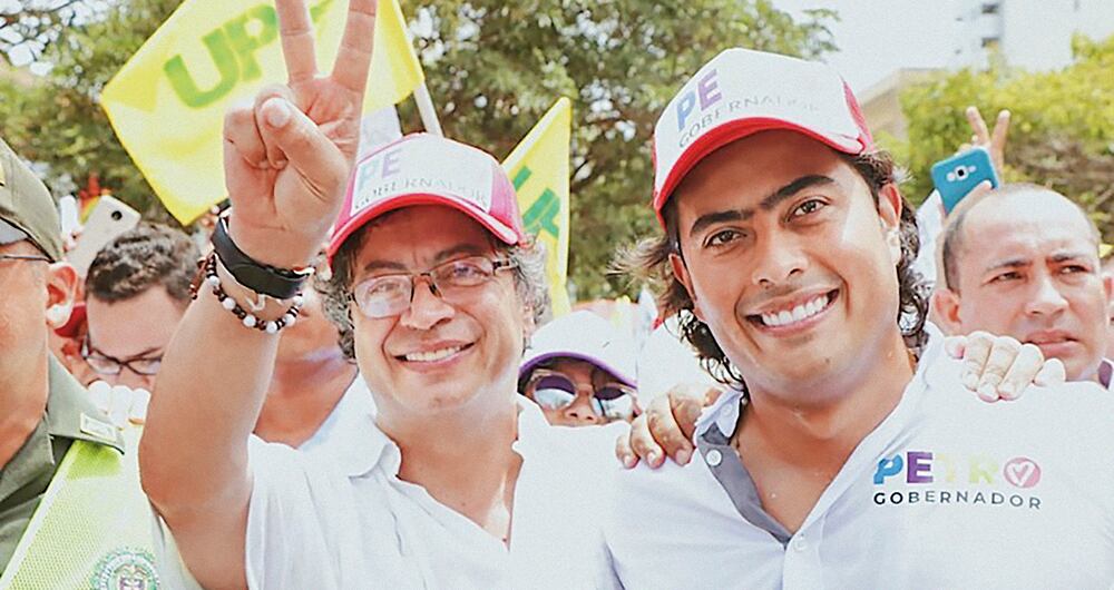 Gustavo Petro y Nicolás Petro.