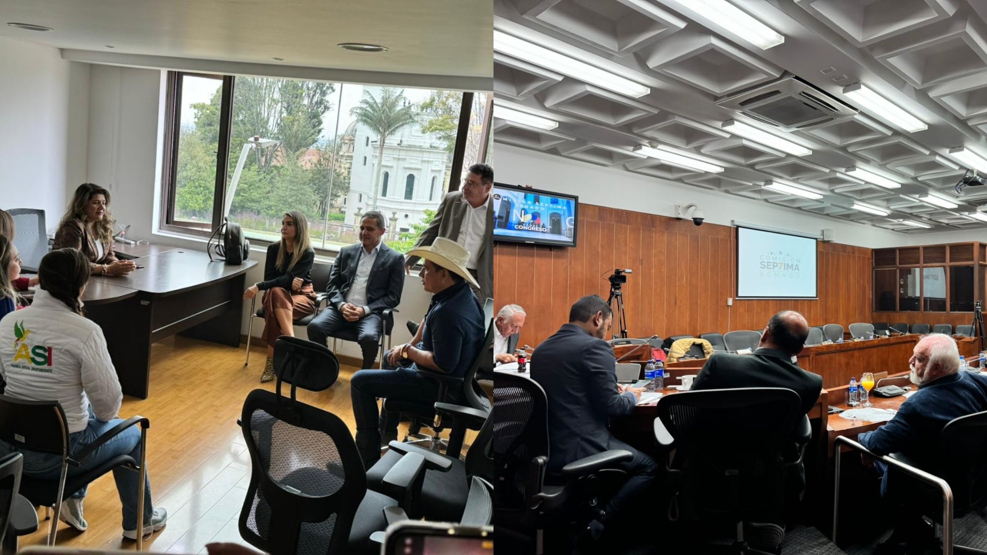 Senadores que apoyan el archivo de la reforma a la salud se reúnen sin el ministro Guillermo Alfonso Jaramillo.