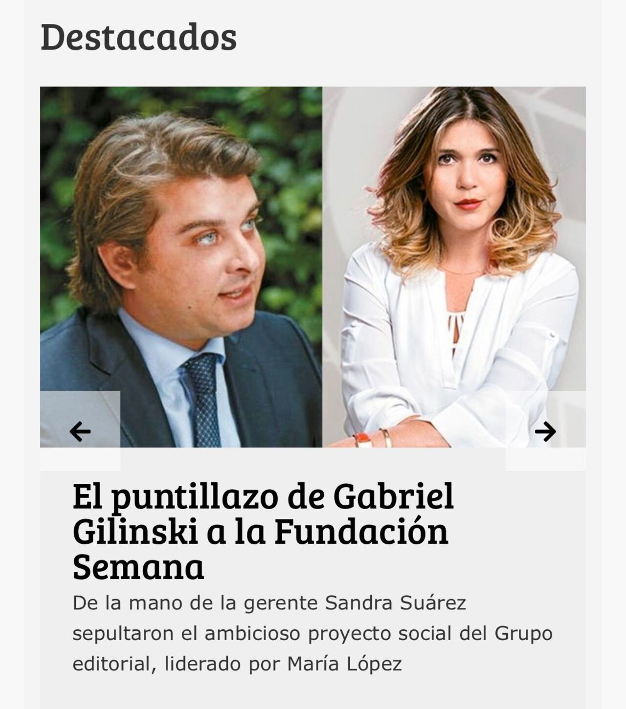 Gabriel Gilinski en Las 2 orillas