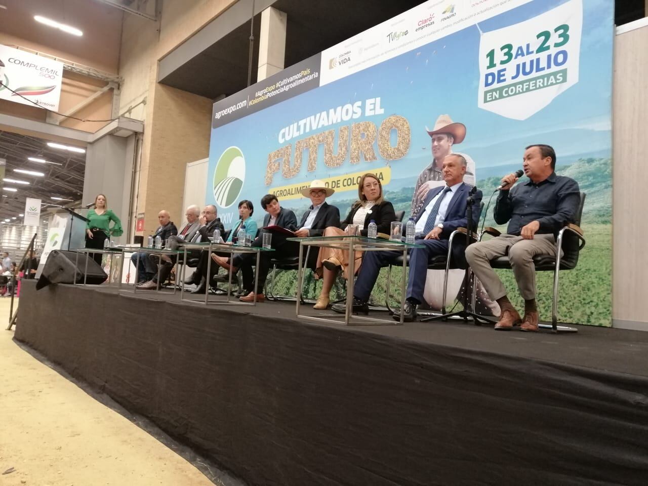 El gerente de Fedepapa participó de la inauguración de Agroexpo.