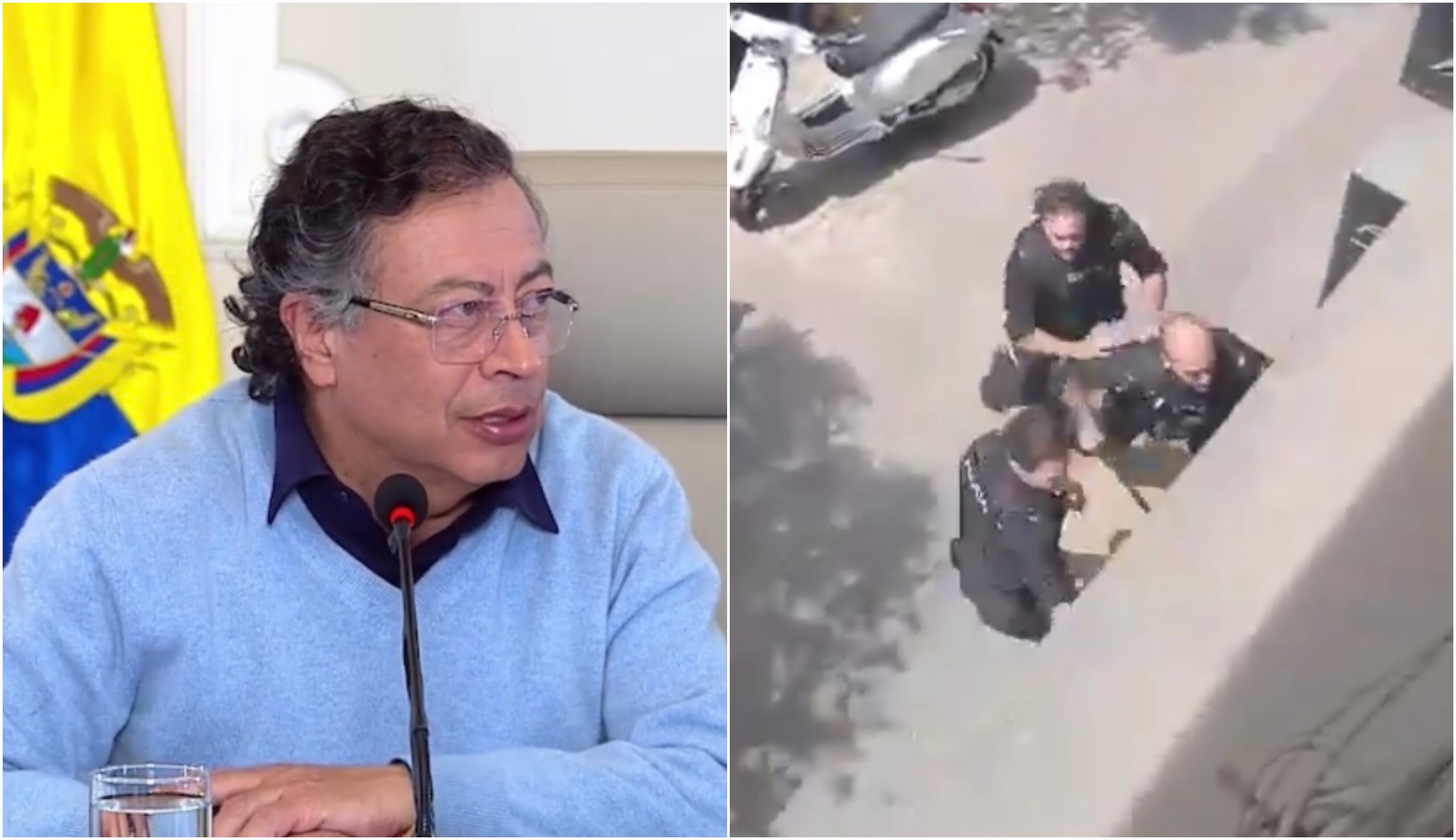 Gustavo Petro y golpiza a migrantes colombianos en España