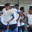 Selección Colombia tuvo que parar su entrenamiento, este lunes, debido a una fuerte lluvia en Guadalajara.