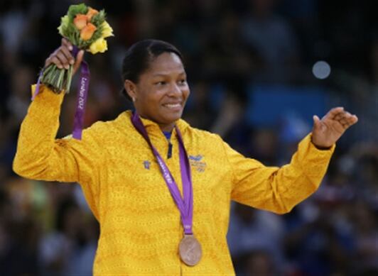 Yuri Alvear, ganadora de medalla de Bronce en Londres 2012.