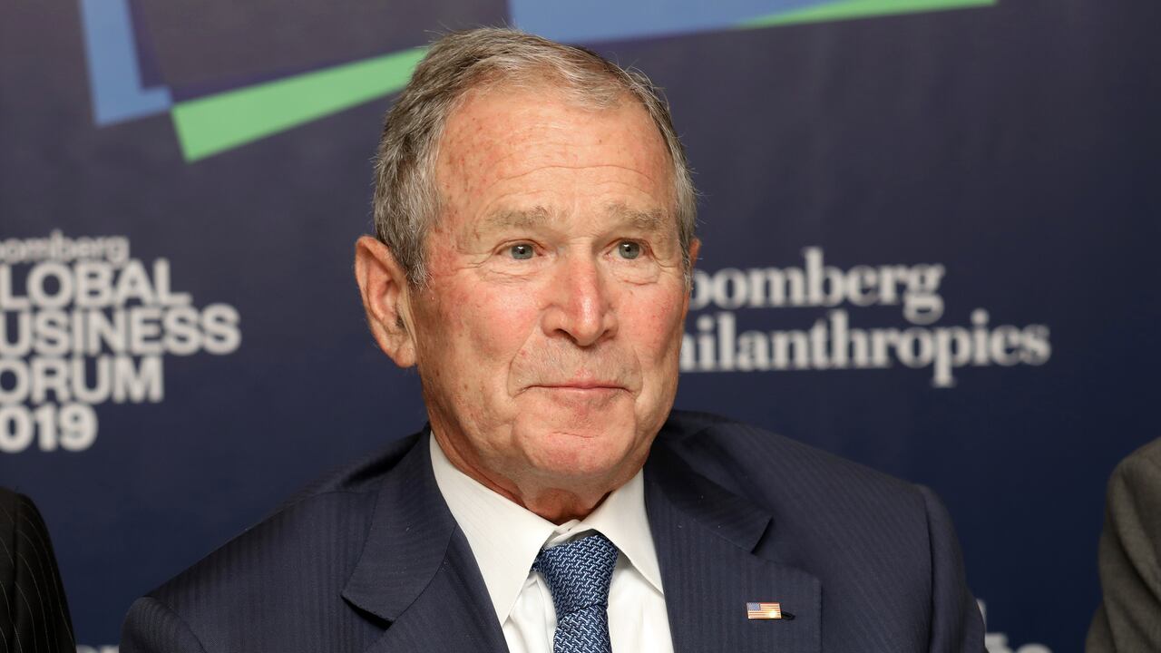 Former U.S. President George W. Bush Photographer: Bess Adler/Bloomberg via Getty Images